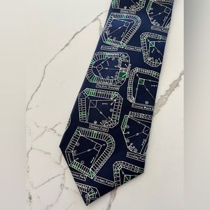 Vintage baseball park tie